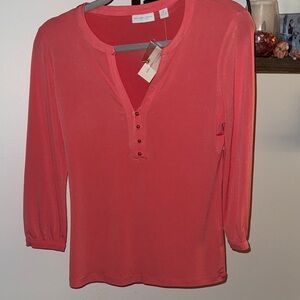 New York & Company Coral Blouse